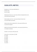 EASA ATPL METEO question with answers graded A+ 2023/2024