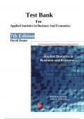 Applied Statistics in Business and Economics 7th Edition by David Doane |2024|