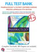Test Bank For Pharmacology A Patient-Centered Nursing Process Approach 11th Edition by Linda E. McCuistion  Newest Version 2023/2024  9780323793155 Chapter 1-58 Complete Questions and Answers A+