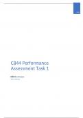 WGU C844 Performance Assesment Task 1 Latest 2024 with complete solution