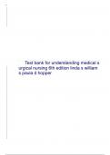 Test bank for understanding medical surgical nursing 6th edition linda s williams paula d hopper