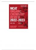 MCAT Organic Chemistry Review 2022-2023 Test Prep STUDY GUIDE Digital