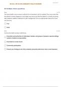 NR-443: | NR 443 RN COMMUNITY HEALTH NURSING TEST 5 QUESTIONS WITH 100% CORRECT ANSWERS| GRADED A+