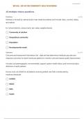 NR-443: | NR 443 RN COMMUNITY HEALTH NURSING  QUESTIONS WITH 100% CORRECT ANSWERS| GRADED A+