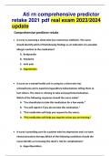 Ati rn comprehensive predictor retake 2021 pdf real exam 2023/2024 update Comprehensive predictor retake • A nurse is assessing a client who has received an antibiotic. The nurse should identify which of thefollowing findings as an indication of a possibl