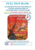 Test Bank for Gerontological Nursing Tenth Edition by Charlotte Eliopoulos 9781975161002 | Complete Guide A+ Tenth Edition by Charlotte Eliopoulos 9781975161002 | Complete Guide A+
