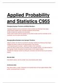 WGU APPLIED PROBABILITY AND STATISTICS C955. QUESTIONS AND ANSWERS.
