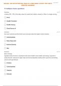 NR-228: | NR 228 Nutrition, Health & Wellness Test Module 1 Questions With Correct Answers