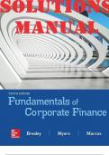 Fundamentals of Corporate Finance 10th Edition Solution Manual
