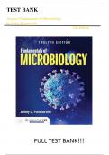 Test Bank for Alcamos Fundamentals of Microbiology 12th Edition by Pommerville||ISBN NO:10,1284211754||ISBN NO:13,978-1284211757||All Chapters||Complete Guide A+