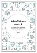 Natural sciences Grade 8 Summary : Term 1