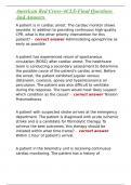 American Red Cross-ACLS-Final Questions And Answers 