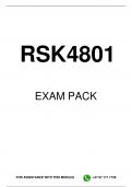 RSK4801 EXAM PACK 2024