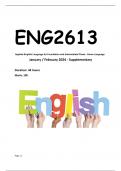ENG2613 SUPP EXAM ANSWERS 2024