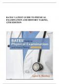BATES’ LATEST GUIDE TO PHYSICAL EXAMINATION AND HISTORY TAKING, 12TH EDITION