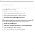 ATI HEALTH ASSESSMENT 2.0 HEALTH HISTORY LEARNING MODULE TEST QUESTIONS WITH 100% CORRECT ANSWERS.