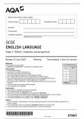 GCSE AQA June 2023 English Language Paper 2