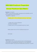 NSG 6020 week 3 Quiz 2024 Questions and Answers: South University
