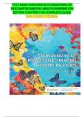 TEST BANK VARCAROLIS FOUNDATIONS OF PSYCHIATRIC-MENTAL HEALTH NURSING 9TH EDITION CHAPTER 1-36 -COMPLETE GUIDE 2024 NEWEST VERSION
