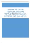 Test Bank for Current Medical Diagnosis and Treatment 2024 63rd Edition by Maxine A. Papadakis, Stephen J. McPhee