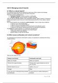 Summary IGCSE Environmental Management coursebook 2/3 (Units 4, 5, 6)