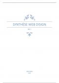 Synthèse Webdisign Ephec BAC 2
