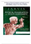 Test Bank For Physical Examination and Health Assessment 9th Edition By Carolyn Jarvis; Ann L. Eckhardt | 9780323809849 | | Chapter 1-32 LATEST VERSION