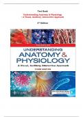 Understanding Anatomy & Physiology : A Visual, Auditory, Interactive Approach  3rd Edition Test Bank Gale Sloan Thompson | All Chapters, Latest - 2024|