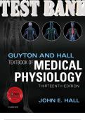 Guyton and Hall Textbook of Medical Physiology 13th Edition Test Bank