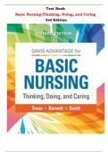  Basic Nursing-Thinking, Doing, and Caring, 3rd Edition Test Bank By Leslie S. Treas, Karen L. Barnett | All Chapters, Latest-2024|
