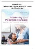 Test Bank For Maternity and Pediatric Nursing 4th Edition By Susan Ricci; Theresa Kyle; Susan Carman