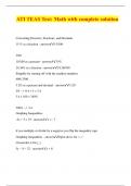 ATI TEAS Test: Math with complete solution