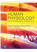 BEST REVIEW Test Bank for Human Physiology an Integrated Approach 8th Edition  Silverthorn, | All Chapters Covered - Rated A+ 100% VERIFIED  ANSWERS 2024/2025