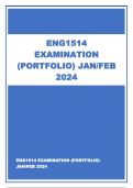 ENG1514 EXAMINATION (PORTFOLIO) JAN/FEB 2024