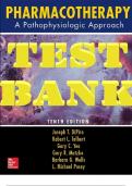 Pharmacotherapy A Pathophysiologic Approach, Tenth Edition Test Bank