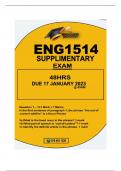 ENG1514 SUPP EXAM DUE 17 JANUARY 2024 ALL SECTIONS ANSWERED 