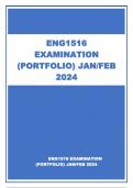 ENG1516 EXAMINATION (PORTFOLIO) JAN/FEB 2024