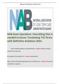 NAB RCAL Exam Study Guide Compilation Bulk. 