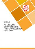 RN NGN VATI COMPREHENSIVE PREDICTOR 2023-2024 REAL EXAM