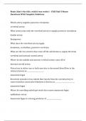 Brain (that's the title, wish it was cooler) - CAIS Unit 3 Neuro Questions With Complete Solutions