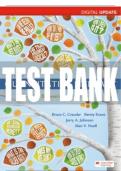Test Bank For Quantitative Literacy, Digital Update - Third Edition ©2022 All Chapters - 9781319454777