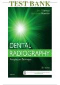 Test Bank for Dental Radiography: Principles and Techniques 5th Edition by Joen Iannucci , Laura   ISBN: 9780323297424 Chapter 1-34 | Complete Guide A+