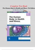 Test Bank For The Human Body in Health and Illness 7th Edition By Barbara Herlihy 9780323711265 Chapter 1-27