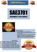 SAE3701 Assignment 3 Semester 2 2024