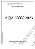AQA NOVEMBER 2023 GCSE RESITS ENGLISH LANGUAGE PAPER 1 MARKSCHEME