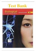 Test Bank for Biological Psychology 13th Edition by James W. Kalat ISBN:9781337408202 | Complete Guide A+