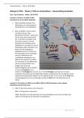 Samenvatting - Biologie - DNA en eiwitsynthese