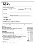 AQA A-LEVEL CHEMISTRY PAPER 1 -2023 QUESTION PAPER