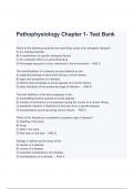 Test Bank For Pathophysiology 9th Edition Chapter 1  McCance (A+ GRADED 100% VERIFIED)