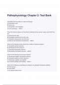 Test Bank For Pathophysiology  Chapter 2 Study Guide (A+ GRADED 100% VERIFIED)